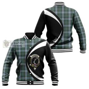 Alexander of Menstry Hunting Tartan Baseball Jacket with Family Crest Circle Style