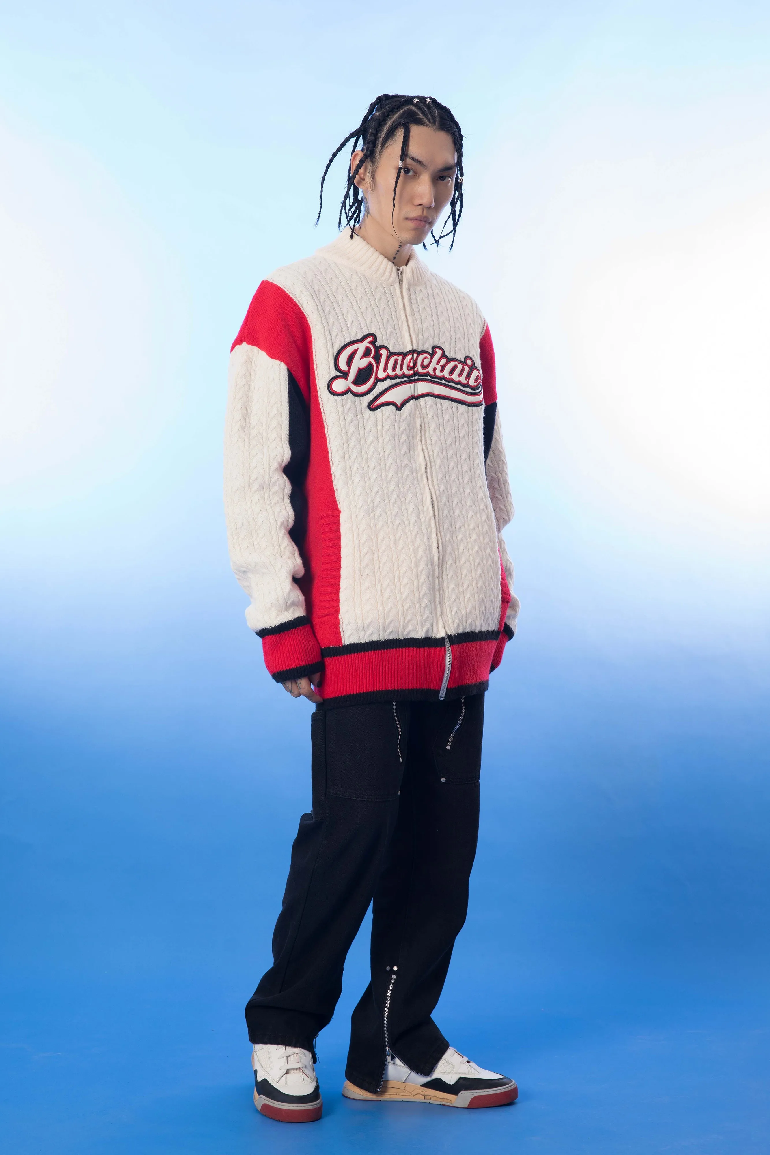 BASEBALL womens sweater jacket