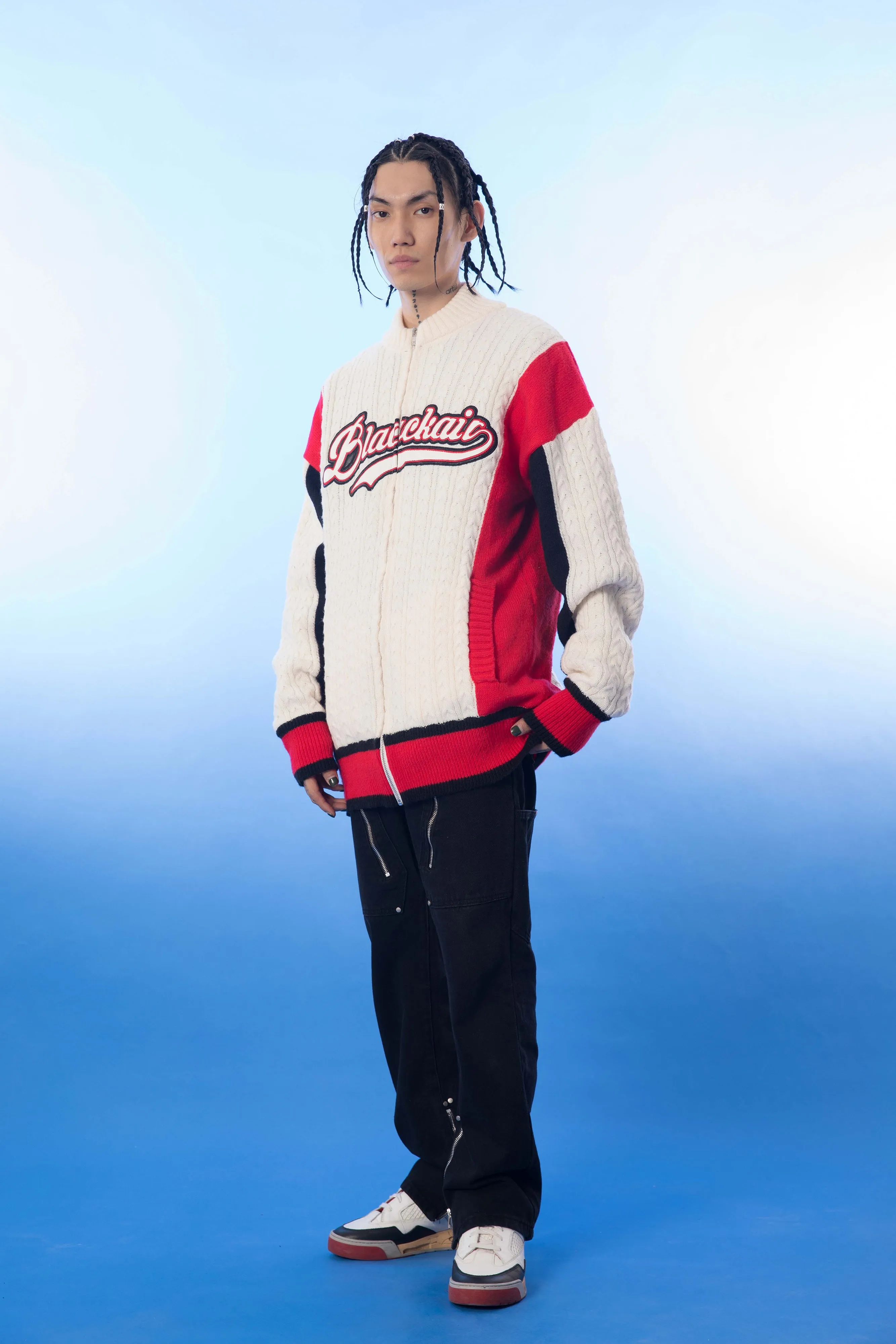 BASEBALL womens sweater jacket