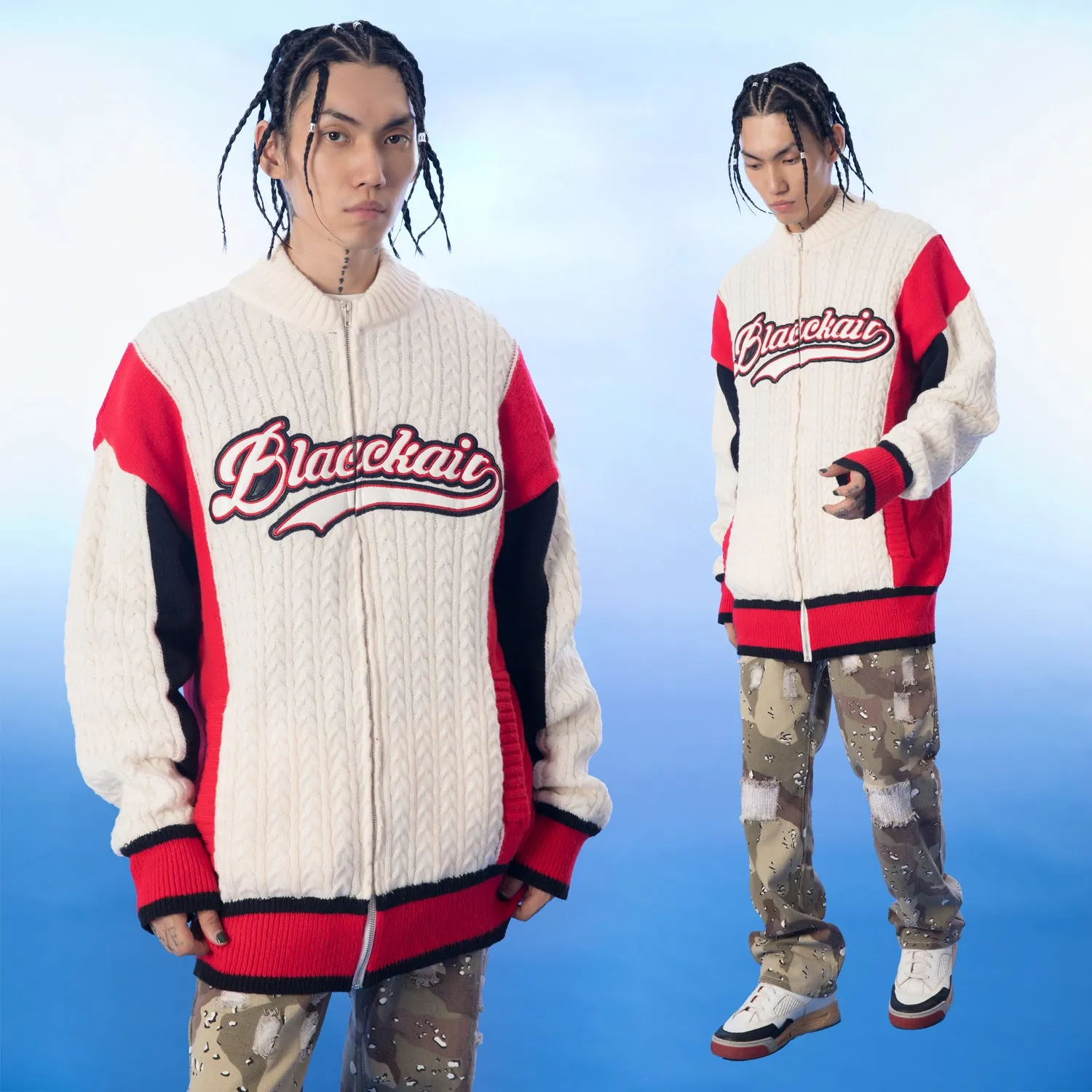 BASEBALL womens sweater jacket