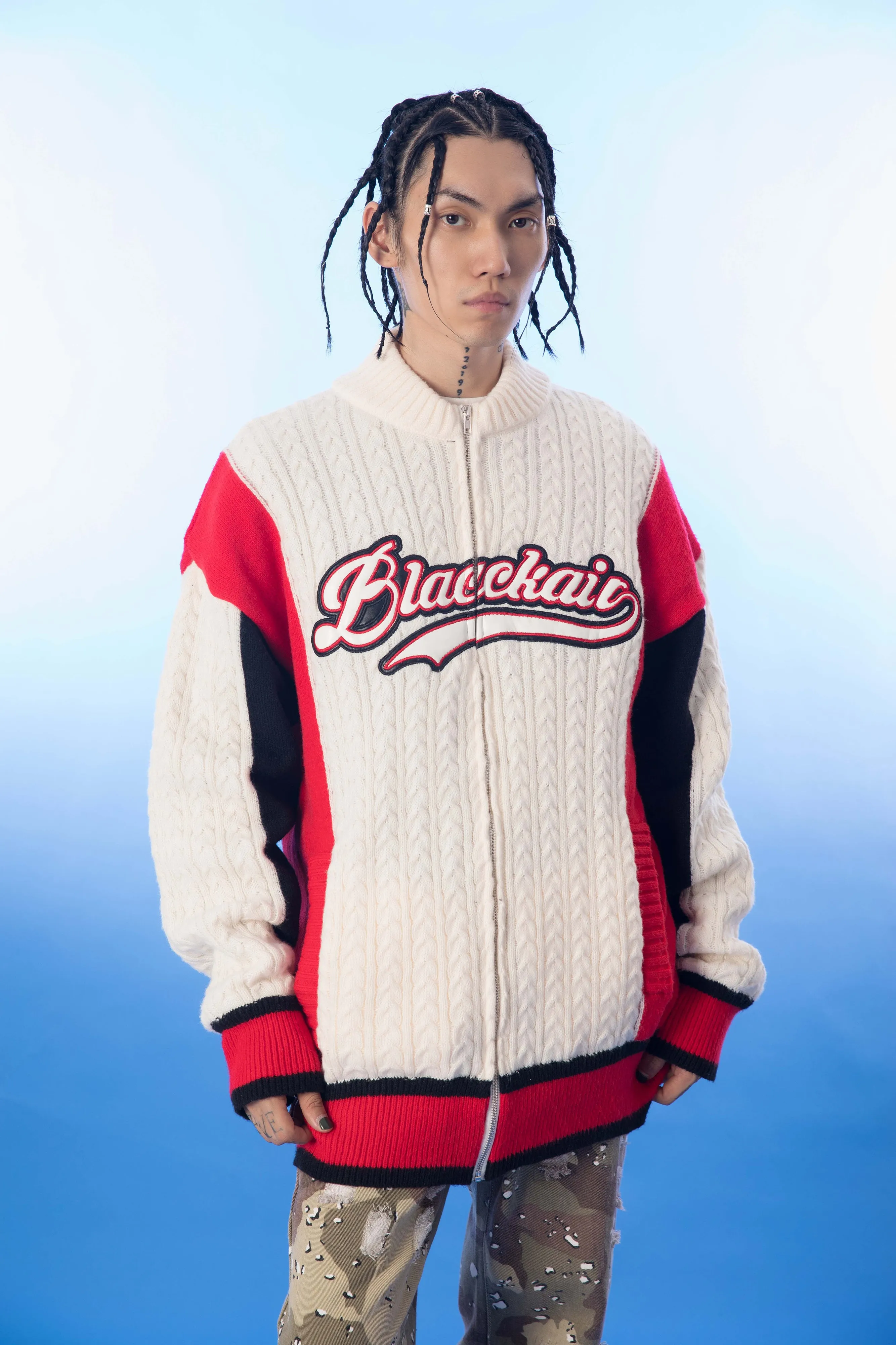 BASEBALL womens sweater jacket
