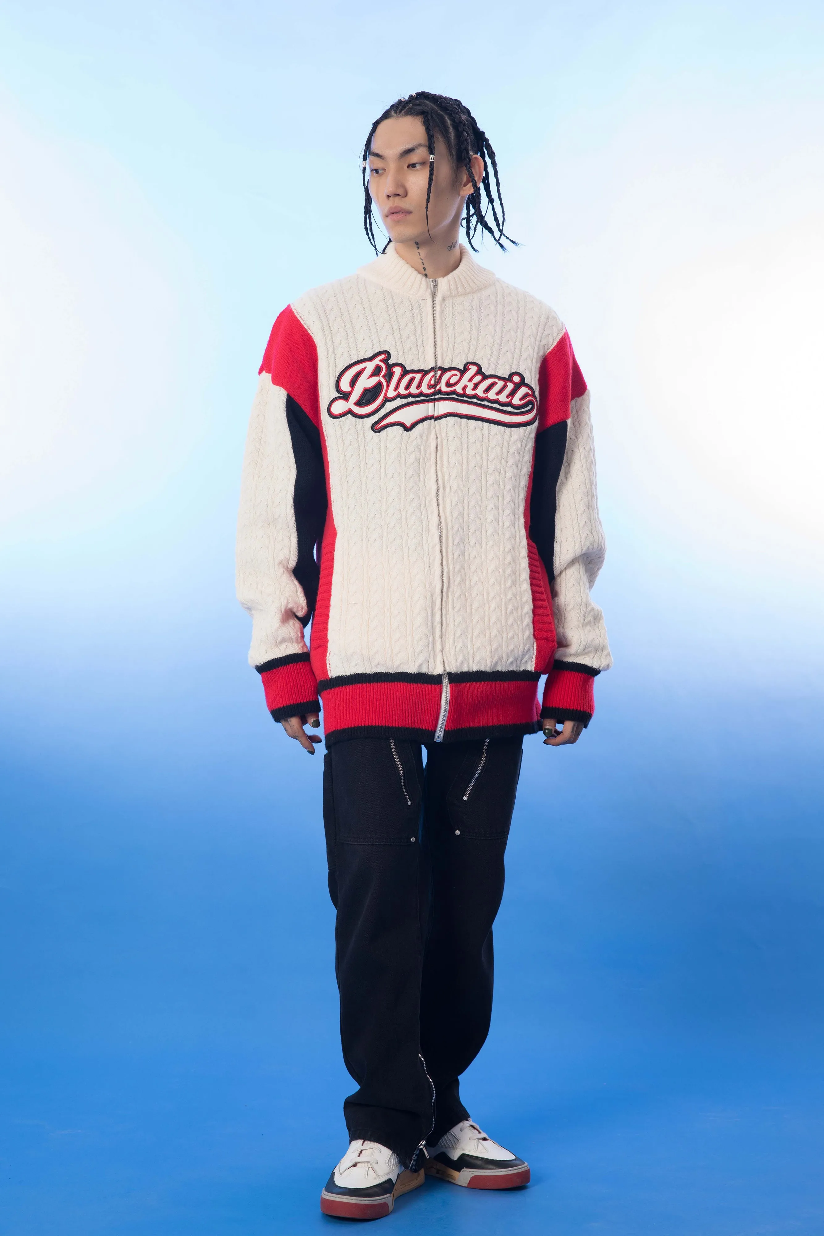 BASEBALL womens sweater jacket