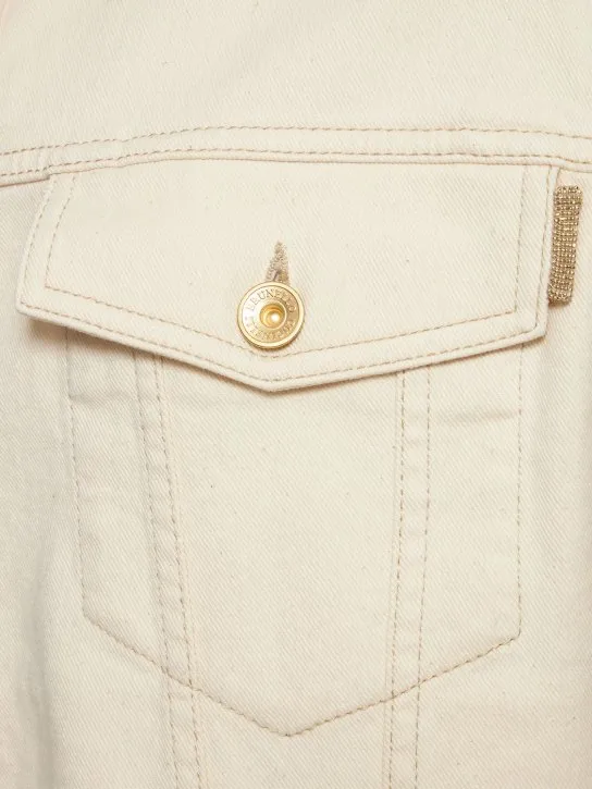 Brunello Cucinelli   Cotton denim oversized jacket 