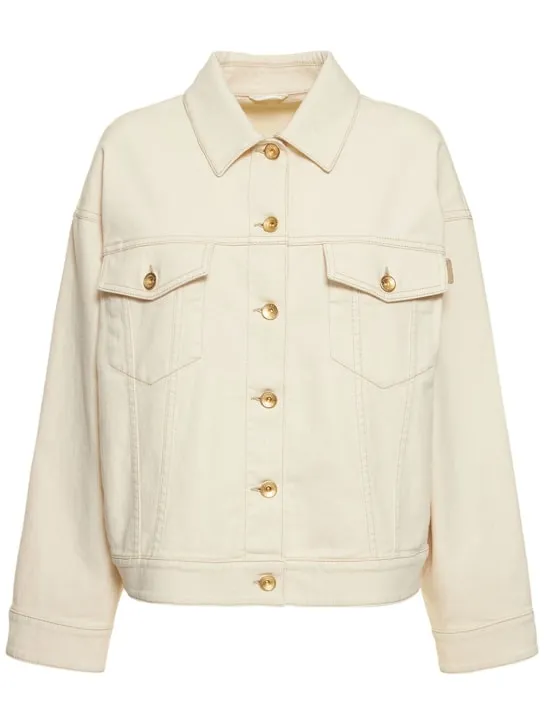 Brunello Cucinelli   Cotton denim oversized jacket 