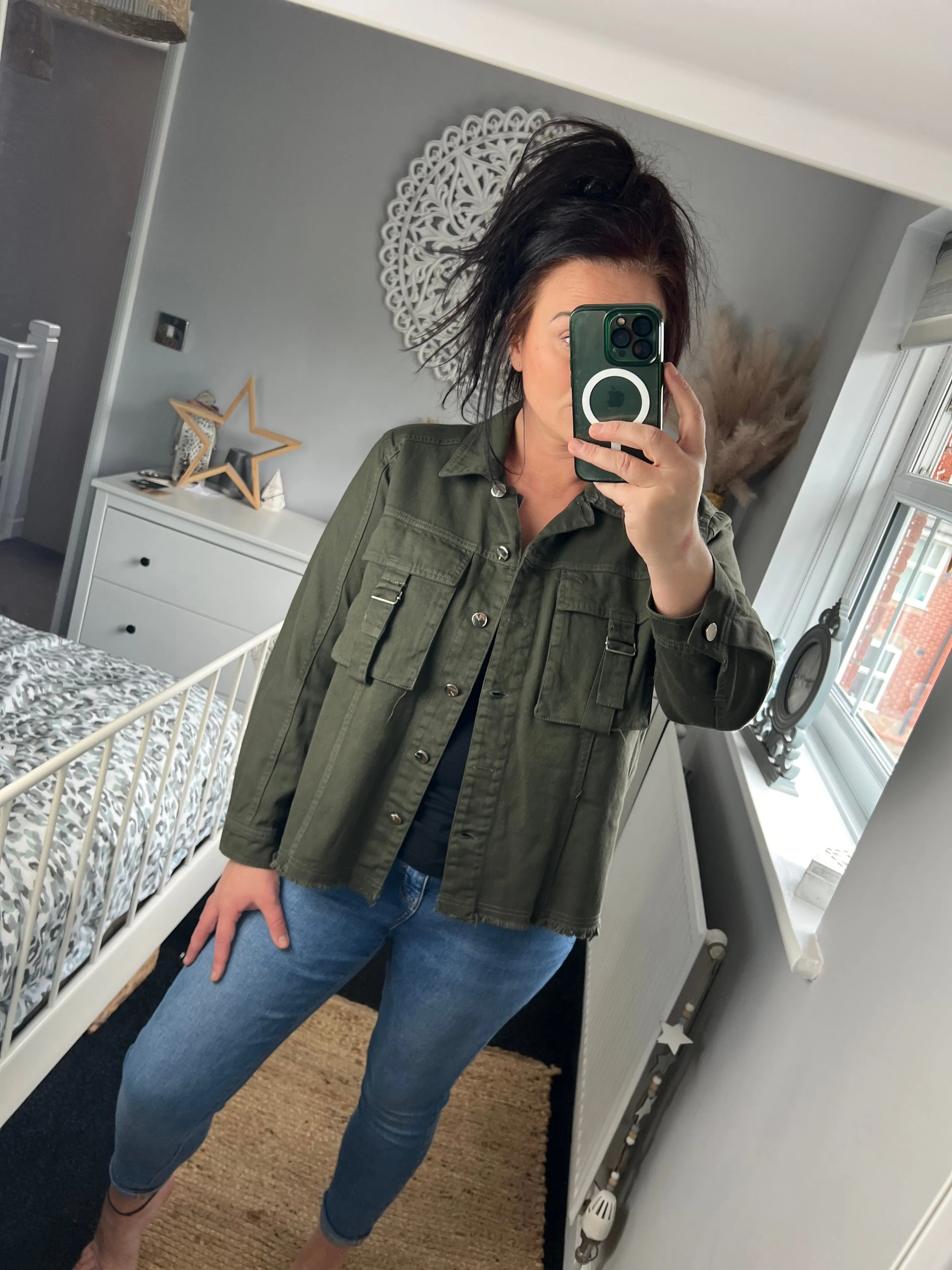 Denim Jacket - Khaki