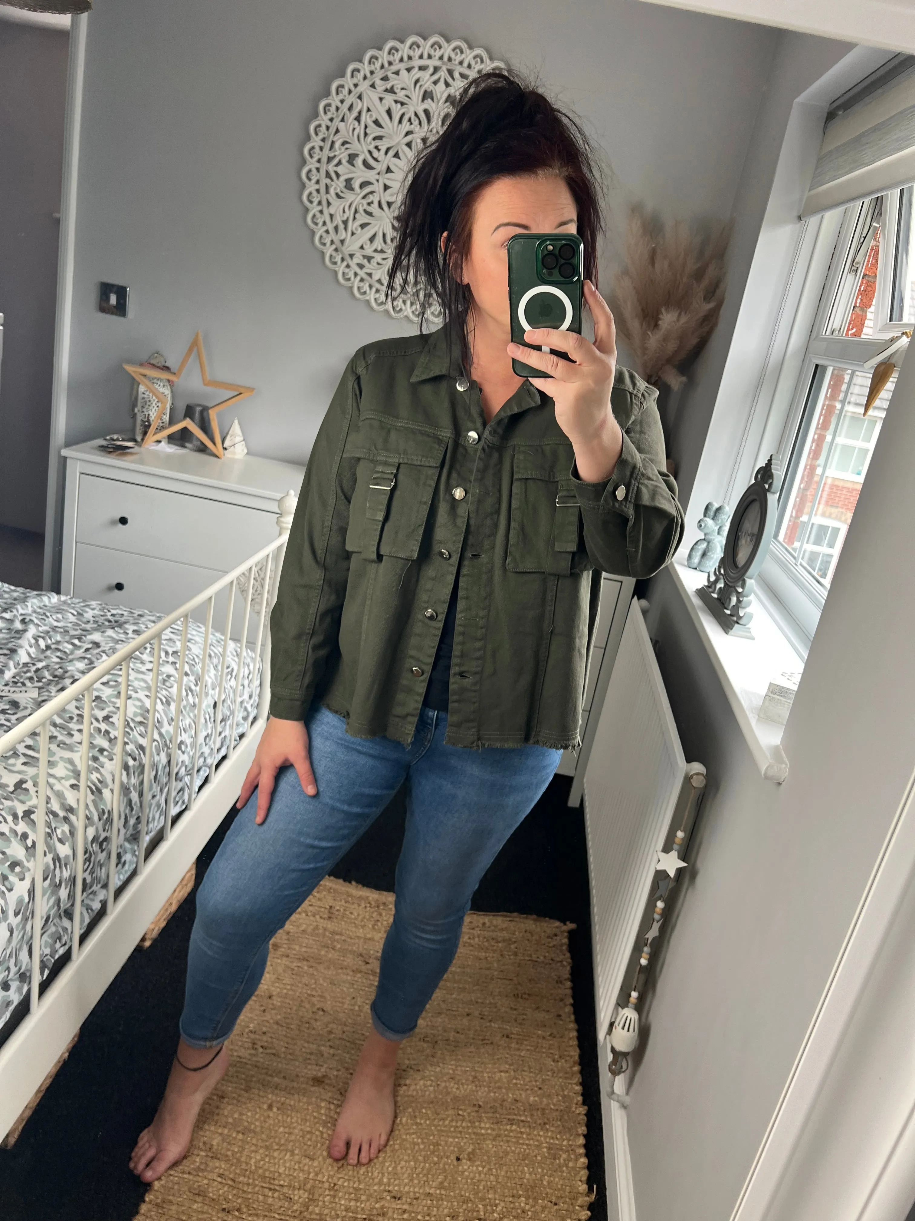 Denim Jacket - Khaki