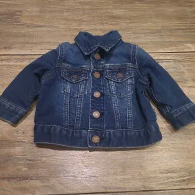 Gap cotton lined denim jacket 0-6m