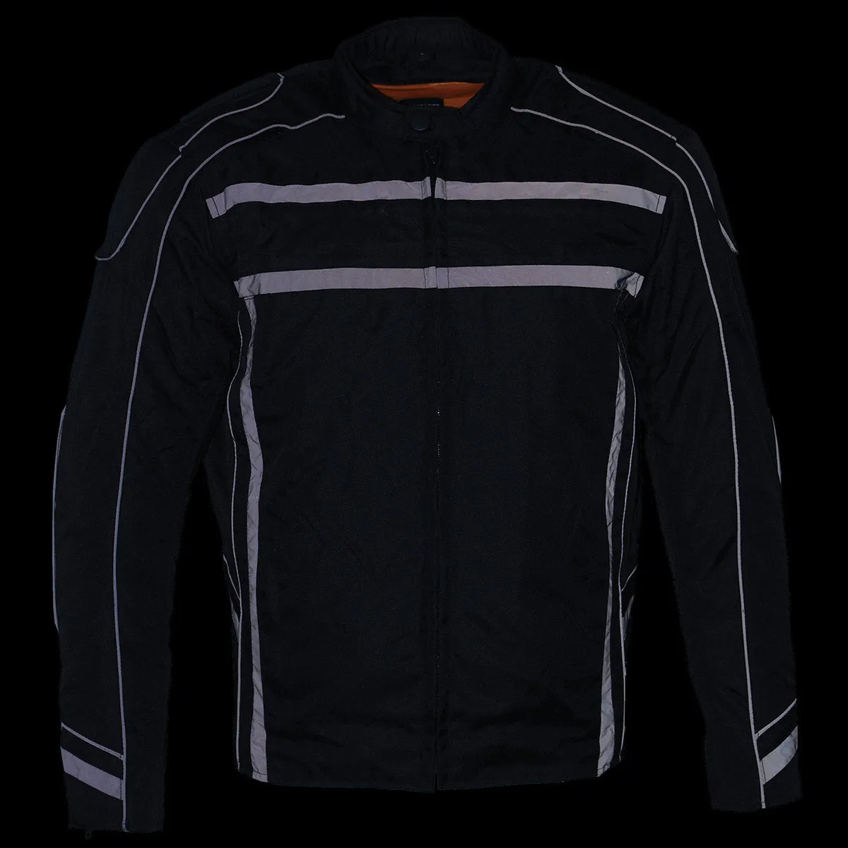 Milwaukee Leather MPM1740 Men's Black Vented Textile Jacket with