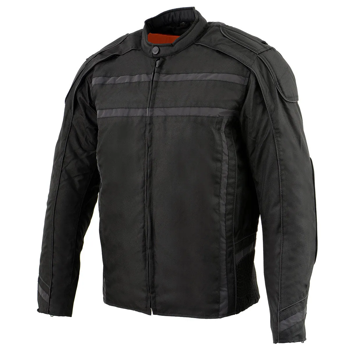 Milwaukee Leather MPM1740 Men's Black Vented Textile Jacket with