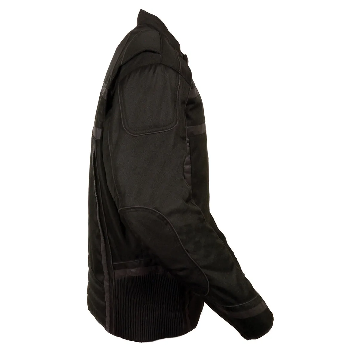 Milwaukee Leather MPM1740 Men's Black Vented Textile Jacket with